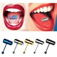 thumbnail image 2 of Vibrating Tongue Mixed Colors Prickly Straight Barbells Body Piercing Jewelry for Women Men Vibrating Adul, 2 of 4