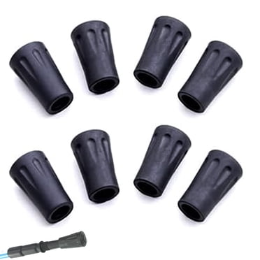 8 Pcs Embouts de Bâton de Marche Embouts de Perche de Randonnée en Caoutchouc de Remplacement - Pieds en Caoutchouc pour Poteaux de Randonnée, Bâtons de Marche, Poteaux de Randonnée / Embout en Caoutchouc pour Bâtons de Marche Poteaux de Randonnée de Randonnée Embouts de Bottes Pieds en Caoutchouc