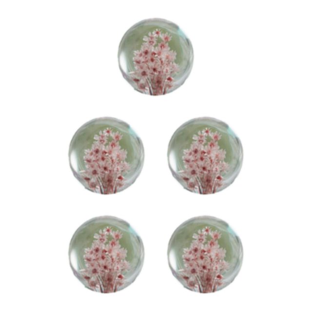 Baohd Exquisite Flower Crystal Ball Adding Elegance To Space Easily Portable Daisy red 7cm 5Set