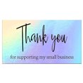 thumbnail image 1 of 50Pcs Thank You Cards Small Business, Mini A variety of styles Thank You for Supporting Cards Notes Shopping Holographic Thanks Greeting Cards for Retail Store Owner Goods Customer 2x3.5 Inch, 1 of 6