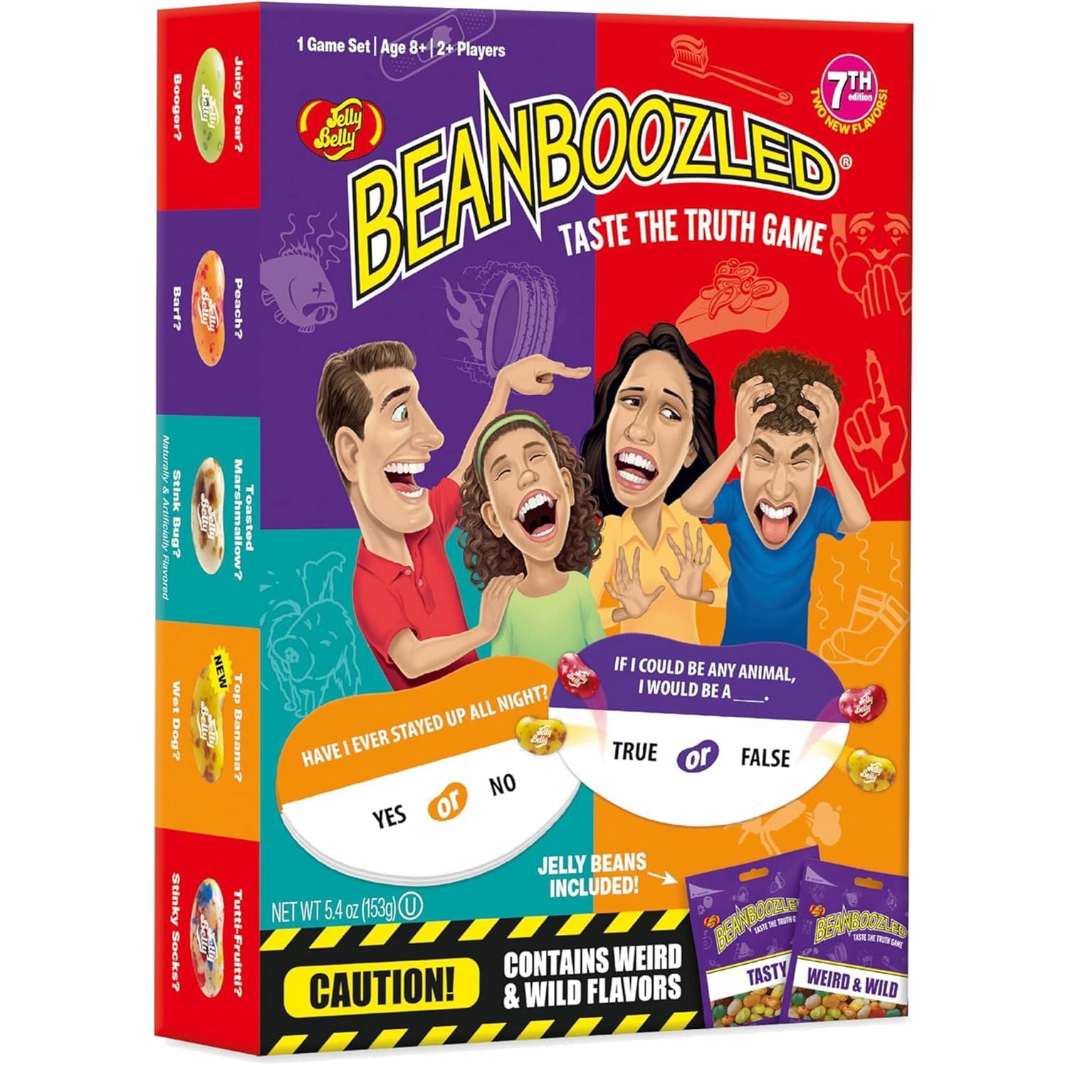 Asmodee - Wilder Toys - Beanboozled: Taste the Truth - Jeu d'Ambiance - Jeu Amusant en Famille ou Entre Amis - Jelly Belly - 2 Joueurs et Plus - À partir de 8 ans - Anglais