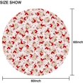 thumbnail image 4 of Nappe Ronde de la Saint-Valentin 60 Pouces, Nappe de la Saint-Valentin en Dentelle avec Fleurs, Roses Rouges et Cœurs, Housse de Table pour Souper, Fête, Décoration de Mariage, 4 of 5