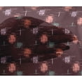 thumbnail image 4 of oneOone Viscose Chiffon Fabric Ikat Style Kasuri Print Fabric By The Yard 42 Inch Wide, 4 of 4