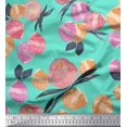 thumbnail image 1 of Soimoi Silk Fabric Flower & Leaves Watercolor Decor Fabric Printed Yard 42 Inch Wide, 1 of 3