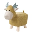 thumbnail image 3 of yuksok Repose-Pieds Animal Ottoman Mignon Multifonctionnel Portable Décorations de Chambre Canapé Jaune, 3 of 9