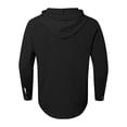 thumbnail image 5 of Chemise à Manches Longues pour Homme, Décontractée, Unie, Cardigan de Vacances, Chemises à Capuche, Hauts, 5 of 5