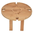 thumbnail image 4 of Outdoor Wine Table, Fashionable Style Fine Craftsmanship Stable Structure Picnic Desk Lightweight  for Picnic for Fishing for Courtyard, 4 of 7