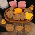 thumbnail image 3 of 8PCS Halloween Pumpkin Ghost Cookie Cutters Plastic Cartoon Pressable Biscuit, 3 of 5
