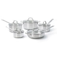 thumbnail image 1 of Starfrit Tri-Ply Clad Stainless Steel 10-Pc Cookware Set, 1 of 4