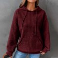 thumbnail image 1 of Chandails à Capuchon Mode pour Femmes 2023 Décontractés à Manches Longues à Col Rond Chandails pour Dames Hauts Blouse Chandail à Capuchon Uni Rabais de 50 % Liquidation Costumes d'Halloween/Noël, 1 of 8