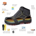 thumbnail image 2 of SAFETOE Welding Boots for Men Composite Toe Safety Boots Fire Resistant Welding Boot 300℃Heat Resistant Welder Working Boots, 2 of 6