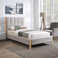 thumbnail image 2 of Meridian Furniture Kona Grey Fabric Twin Bed, 2 of 24