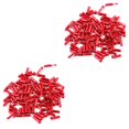 thumbnail image 2 of QualitChoice Pack de 50 Fils de Frein de Vélo de Montagne Queue Capuchons de Remplacement Dérailleur Ligne Protection Couvre Manches Se Termine le Cyclisme Rouge 2Set, 2 of 6