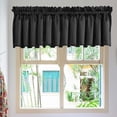 thumbnail image 1 of Aodebiao Blackout Window Valance, 18 Inches Long Kitchen Window Curtains Over Sink Rod Pocket Pattern Valance for Bathroom Bedroom Living Room, 1 of 6