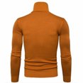 thumbnail image 4 of IROINNID Men's Turtleneck Long Sleeve Jumper Mid-Length Solid Color Knit Pullover Trim Base Sweater Blouse, 4 of 8
