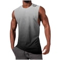 thumbnail image 2 of NTACZA Débardeurs Athlétiques pour Homme Sans Manches Chandail de Base Sport Dégradé Col Rond T-Shirt pour Homme TG, 2 of 5
