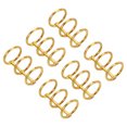 thumbnail image 1 of Unique Bargains 0.79' Dia. 3 Circle Detachable Metal Binder Rings Loose Leaf Rings, Gold Tone 6 Pack, 1 of 6