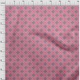 thumbnail image 3 of oneOone Cotton Silk Fabric Leaves & Geometric Block Fabric Prints By Yard 42 Inch Wide, 3 of 4