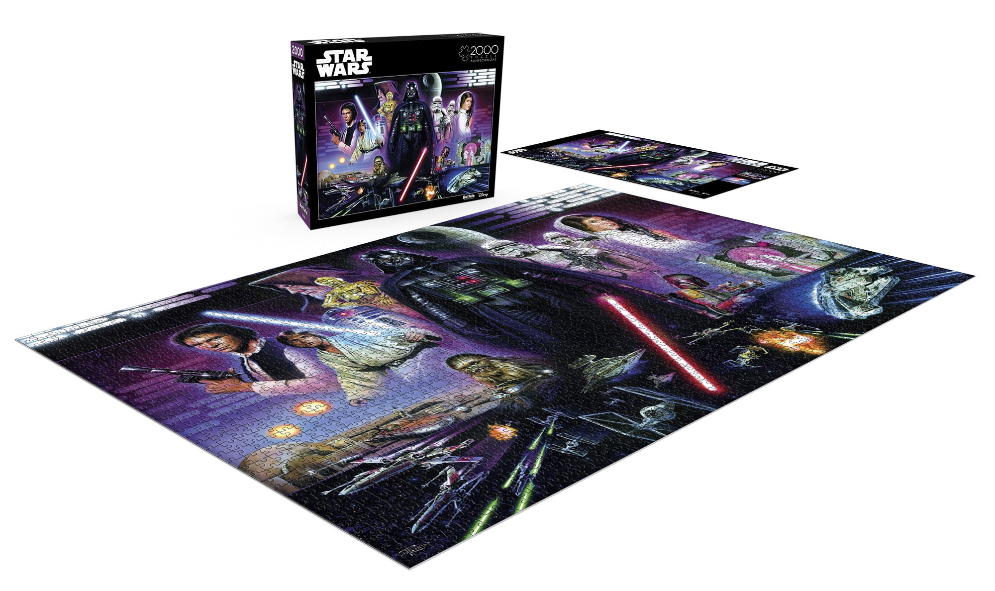 Buffalo Games Star Wars - Ne sous-estimez pas la Force, puzzle en bois de 2000 pièces interconnectées pour les adultes de 14 ans et plus.
