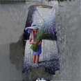 thumbnail image 1 of CEHVOM Robe Vintage pour Femmes, Grande Taille, Vacances, Florale, Manches 3/4, Robes Vintage, 1 of 5
