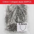 thumbnail image 1 of 500 Pcs 0.8mm Hot Stapler Staples for Car Bumper Plastic Welder Repair Kit, 1 of 7