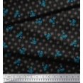 thumbnail image 3 of Soimoi Moss Georgette Fabric Artistic Floral Decor Fabric Printed Yard 42 Inch Wide, 3 of 5