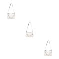 thumbnail image 4 of maskred Underarm Bag For Fashionable And Versatile Women For Everyday Wide white 3Set, 4 of 6