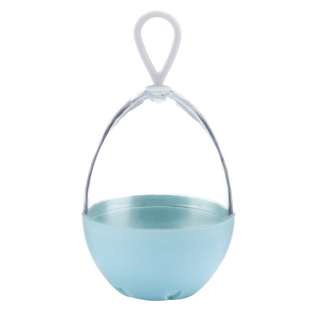 Boîte de Rangement en Forme d'Uf pour Éponge de Beauté Support de Séchage Vide Portable