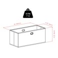 thumbnail image 2 of Winsome Torino 2 Piece Folding Fabric Basket Set, 2 of 5