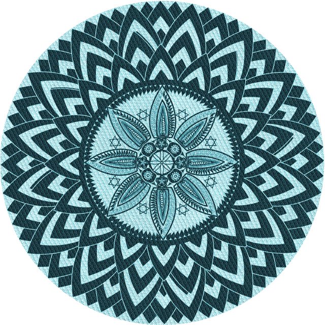 Ahgly Tapis Rond Lavable en Machine Intérieur Transitionnel Moyen Vert Sarcelle, 4 Pieds Rond