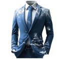 thumbnail image 1 of Kcodviy Boho for Mens Breasted Men's Suits Slim Fit Two Button Retro Ethnic Mens 3 Cute Suits Regular Fit Style Suits Open Front Man Suits Business Casual Jacket, 1 of 3