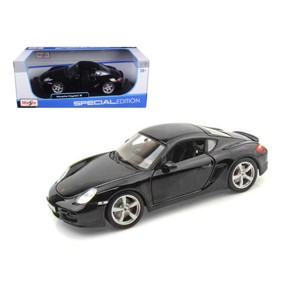 Maisto Porsche Cayman S Noir 1/18 Voiture Modèle Moulée sous Pression