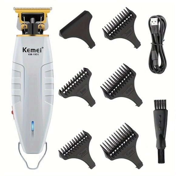 KEMEI KM-1931 Pro Hair Clipper - Advanced Electric Hair Cutter with Precise Hollow Blade, Smooth Oil Head Cutting for Carving & Trimming, Ultimate Hairdressing Tool for Stylish Grooming