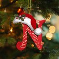thumbnail image 5 of LSLJS 26 Letters Christmas Tree Decoration Pendant Christmas Tree Ornaments Personalized DIY Christmas Ornaments Christmas Decorations Xmas Tree Hanging Decor, 5 of 5