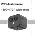 thumbnail image 1 of Camera 4K WiFi Camera Wireless  Camera Dual Lens 170 Wide Angle APP Remote Two-Way Intercom Built-in Battery Magnetic Wireless Camera for Home Office Outdoor Indoor, 1 of 7
