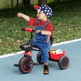 thumbnail image 2 of Qaba Tricycle pour 2 à 5 Ans, Vélo pour Tout-Petit avec Siège Ajustable, Rouge, 2 of 10