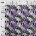 thumbnail image 2 of oneOone Georgette Viscose Purple Fabric Asian Mandala Craft Projects Decor Fabric Printed By The Yard 42 Inch Wide, 2 of 4
