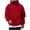 Red#thin zip up hoodie men, variant on LMKIHUSA Men's Casual Hoodies Fashion Fall Winter Comfy Pullovers Long Sleeve Plain Drawstring Sherpa Sweatshirts with Pockets Yellow,S