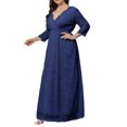 thumbnail image 2 of LSLJS Mode Femmes Évider Dentelle Longue Soirée Dress Soirée Dress, Robes de Cocktail for Women Soirée, 2 of 7