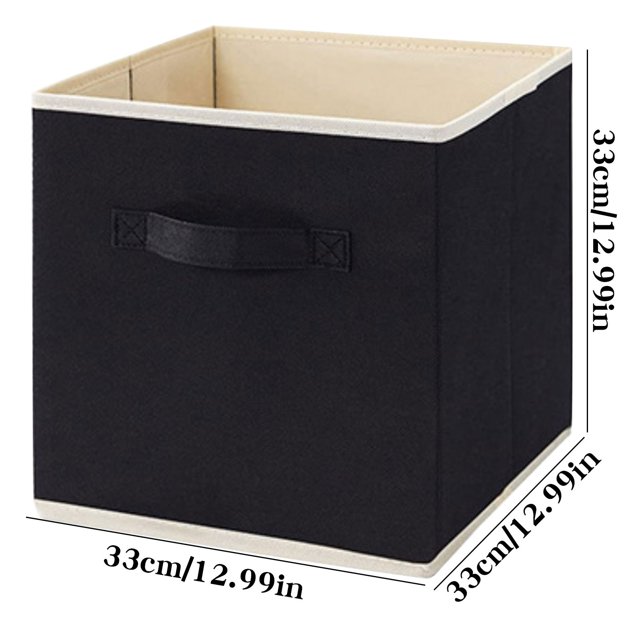 Rbaofujie Totes for Storage Lidless Clothes and Toys Organizerdesktop Storage Boxcloset Drawernon-Woven Storage Box Black Style Storage Bags for Clothes