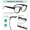 thumbnail image 4 of Eyekepper Blue Light Filter Progressive Readers Women - Oversize Multifocus Computer Glasses - Noline Trifocal Reading Glasses - Black +3.00, 4 of 6