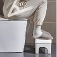 thumbnail image 4 of Boovnll Toilet Stool Squatting Poop Stool Bathroom Potty Step Stool Toilet Assistance Steps Step Stool Fits All Toilets Detachable Stackable, 4 of 8