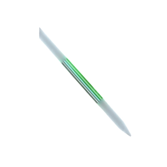 Dual Ended Glass Cuticle Pusher Reusable Precision Filing Etched Surface Washable Cuticle Trimmer Nail File for Nail Salons Home Women Green