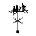 thumbnail image 2 of Dvkptbk Weather Vane Decoration Roof Weather Vane Garden Courtyard Decoration, 2 of 9