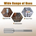 thumbnail image 3 of Fence Post Driver, 20cm Long T Shaped Post Hammer Drill Attachment for Installing Fence Posts, 3 of 7