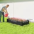 thumbnail image 3 of Outsunny 6x3x1ft Galvanized Raised Garden Bed, Open Bottom, Dark Grey, 3 of 10