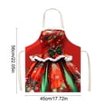thumbnail image 3 of Christmas Apron, Festive Kitchen Apron with Adjustable Neckband, Practical Front Pocket for Cooking, Baking, and Grilling, Holiday Party Must-Have, 3 of 6