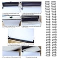 thumbnail image 3 of 100pcs A4 Binding Wire 100 Sheets Capacity Wire Binding Spine 1/2in Diameter 34 Double  3:1 Pitch, 3 of 8