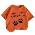 thumbnail image 1 of Tauxra T-Shirts Graphiques à Manches Courtes pour Garçons 2-14 Ans Mélange de Coton Doux T-Shirts à Imprimé Chat Hauts Décontractés à Col Rond pour Usage Quotidien Terrain de Jeu École Vacances d'Été, 1 of 8