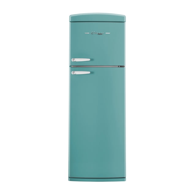 Unique 310 L Réfrigérateur à Congélateur Supérieur Ocean Mist Turquoise